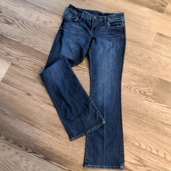 Kut from the Kloth Farrah baby bootcut denim/jeans, wide leg, size 4 - Picture 1 of 5